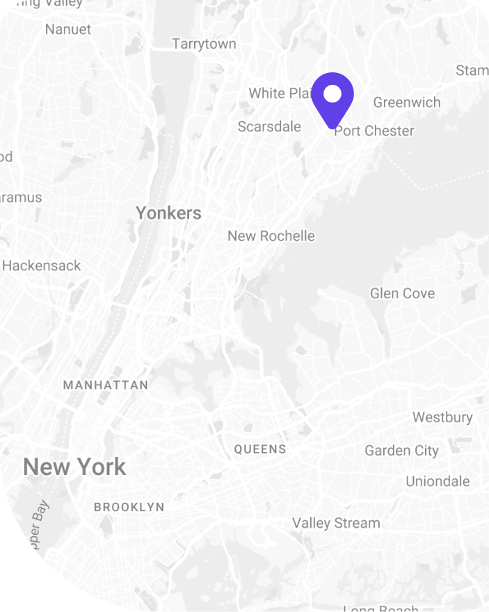Map showing the location of the Teladoc Health office in New York