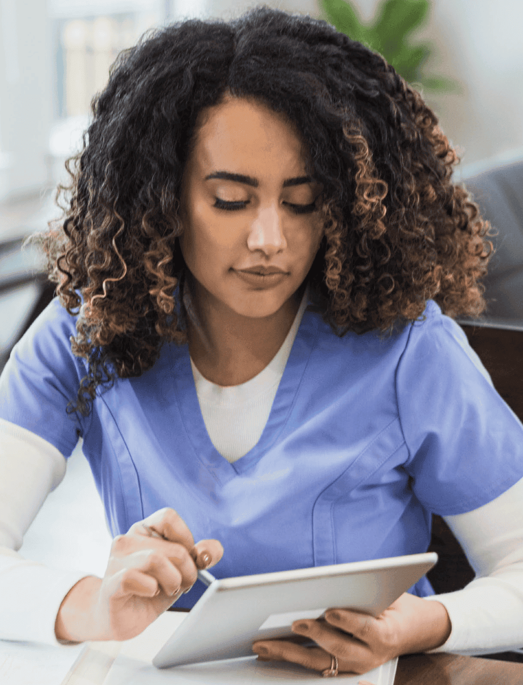 Doctor reading