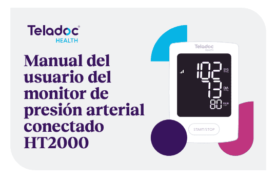 Manual del usuario del monitor de presión arterial conectado HT2000 Teladoc Health