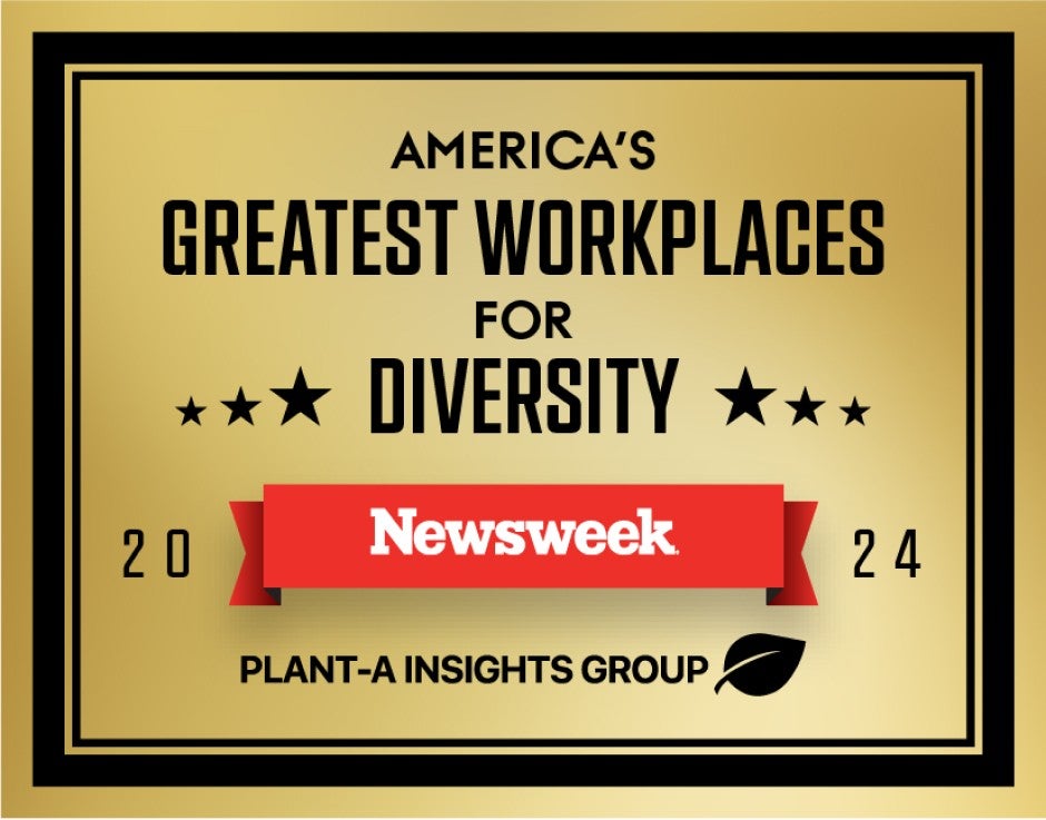 Newsweek America's greatest workplaces for diversity logo