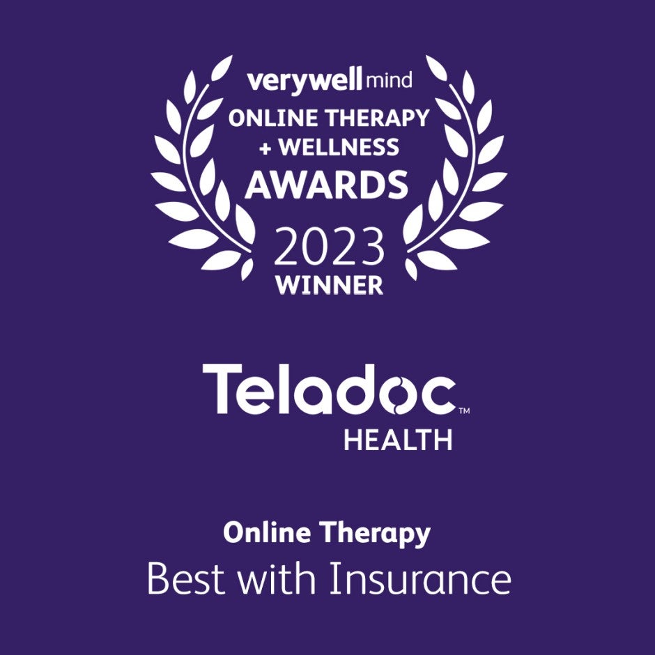 Verywell mind online therapy awards 2023 logo