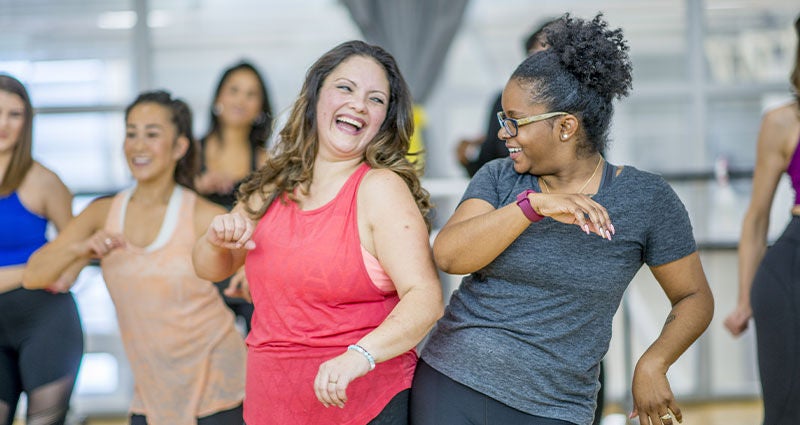 What women want: All ages women dancing