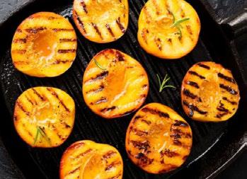 Grilled peaches