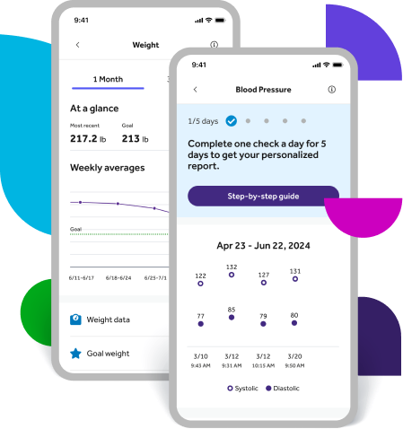 Hypertension app screen