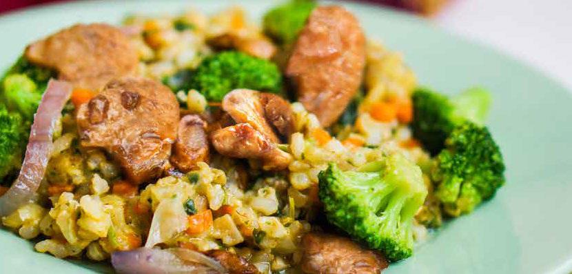 Asian peanut ginger bowl