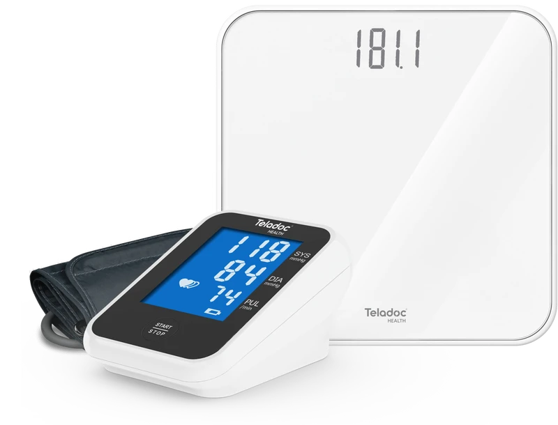 Teladoc Health blood pressure monitor, cuff and smart scale