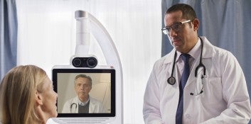 Inpatient video consult with a specialist