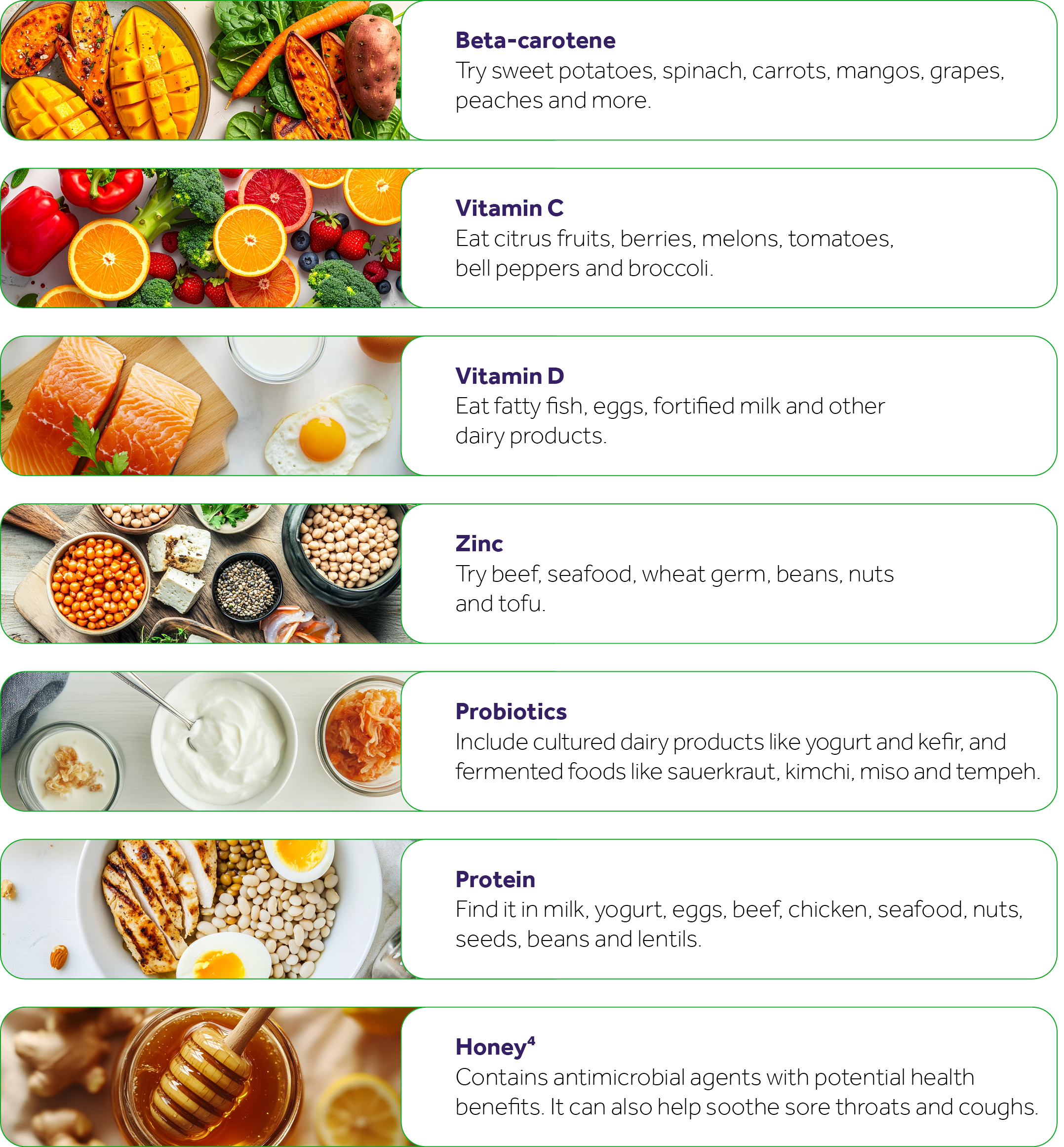 Seasonal allergies: What to eat graphic