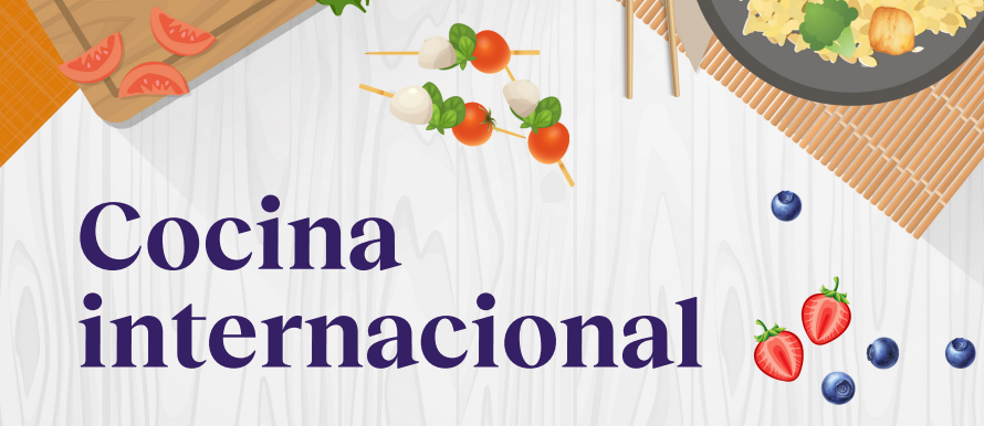 Plan de comidas de un día: cocina internacional