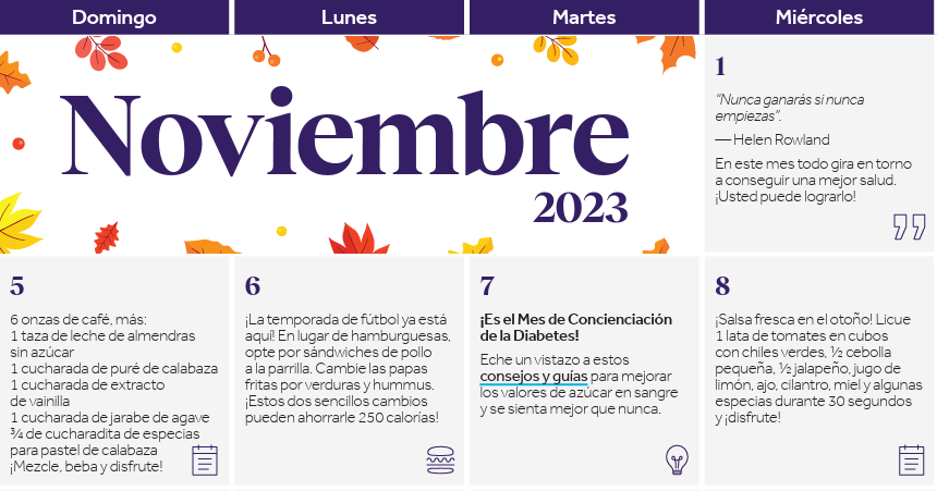 30 días de consejos para un noviembre saludable