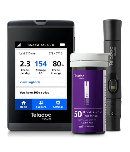 Blood glucose meter | Included with the Diabetes Management program. | Activate my device