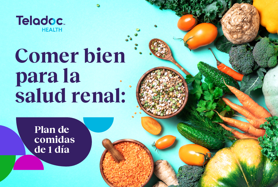 Comer bien para la salud renal: Plan de comidas de 1 día
