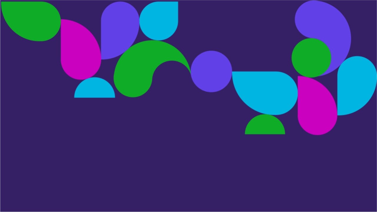 Purple background with different color pavers