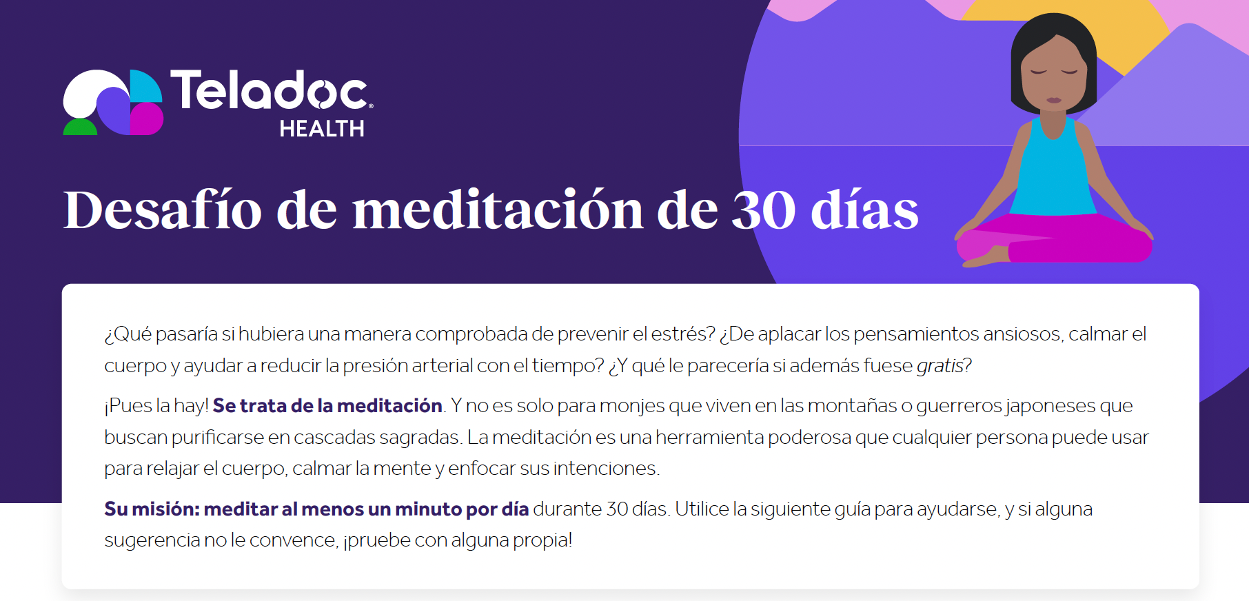  Desafío de meditación de 30 días