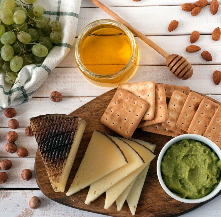 Grown-up snack plate