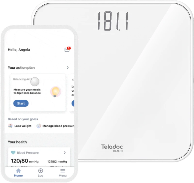 Phone and a scale