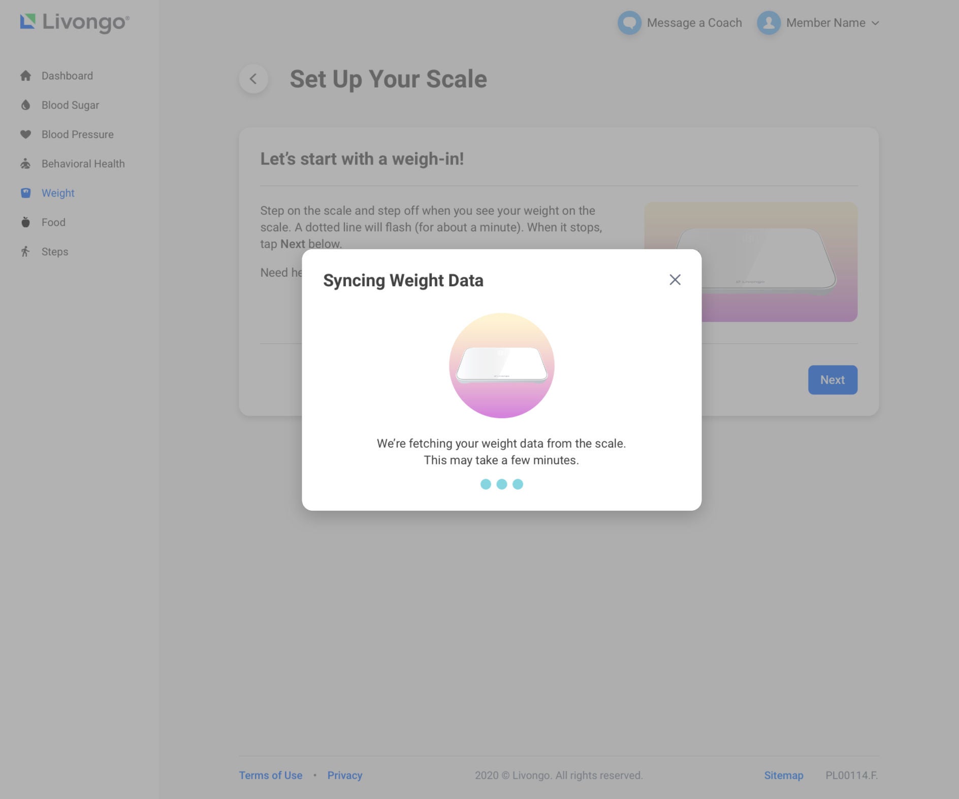 How to set up your scale and complete your first weigh-in