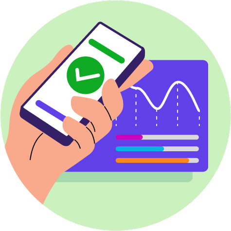 Device activation graphic