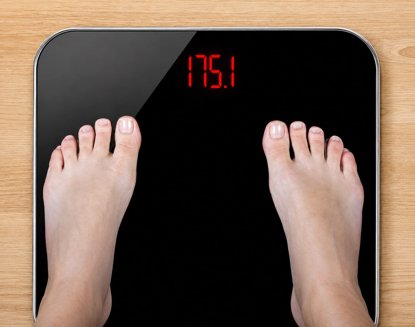 Feet on a scale