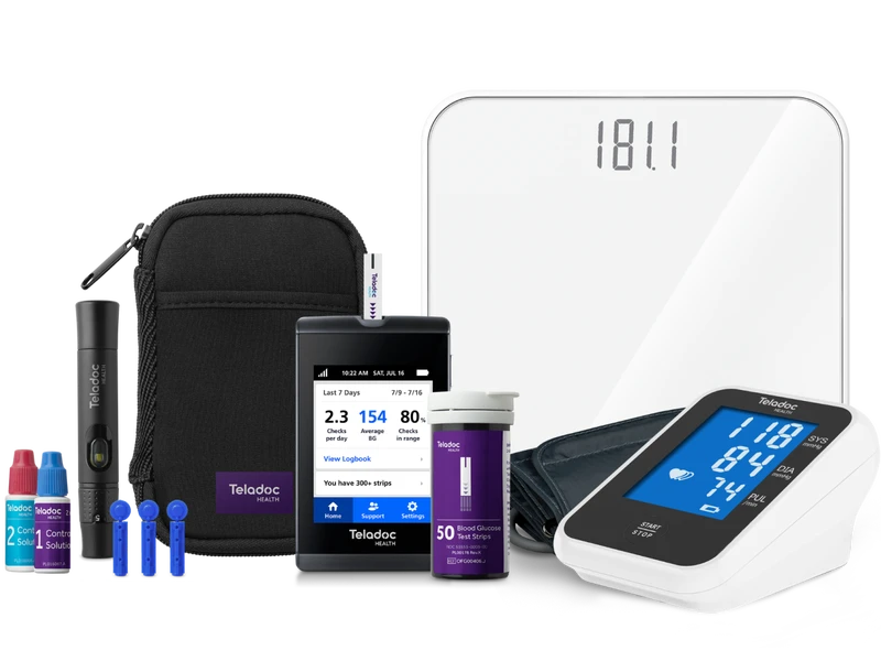 Teladoc Health blood pressure monitor, cuff and smart scale