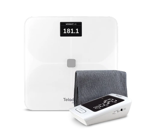 Teladoc Health blood pressure monitor, cuff and smart scale
