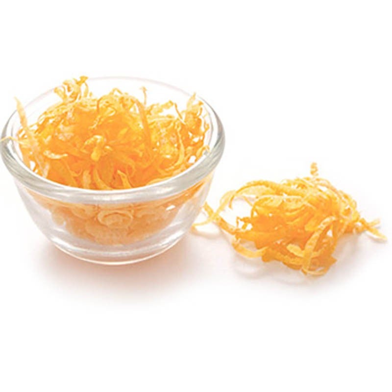 ralladura de círticos en un cuenco de vidrio