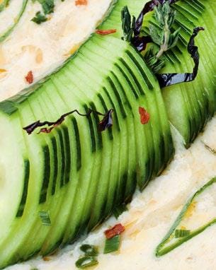 Cucumber dill hummus snack