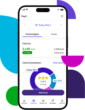 Condition management app screen
