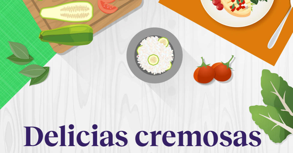 Plan de comidas de un día: delicias cremosas