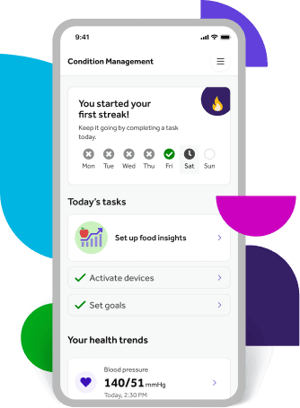 Hypertension app screen