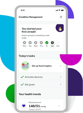 Hypertension app screen