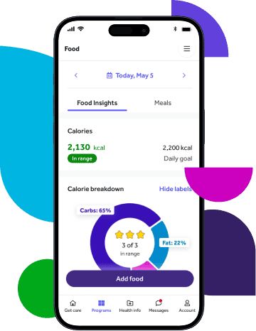 Condition management app screen