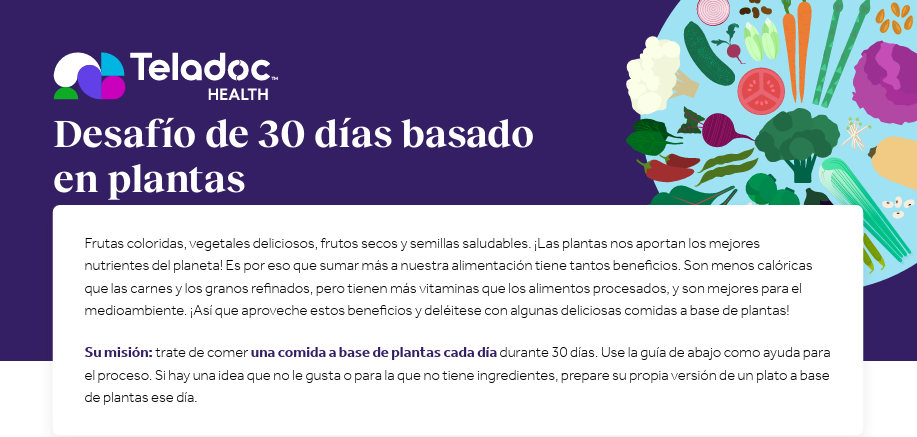 Desafío de 30 días basado en plantas
