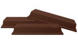 Chocolate wafer bars illustration