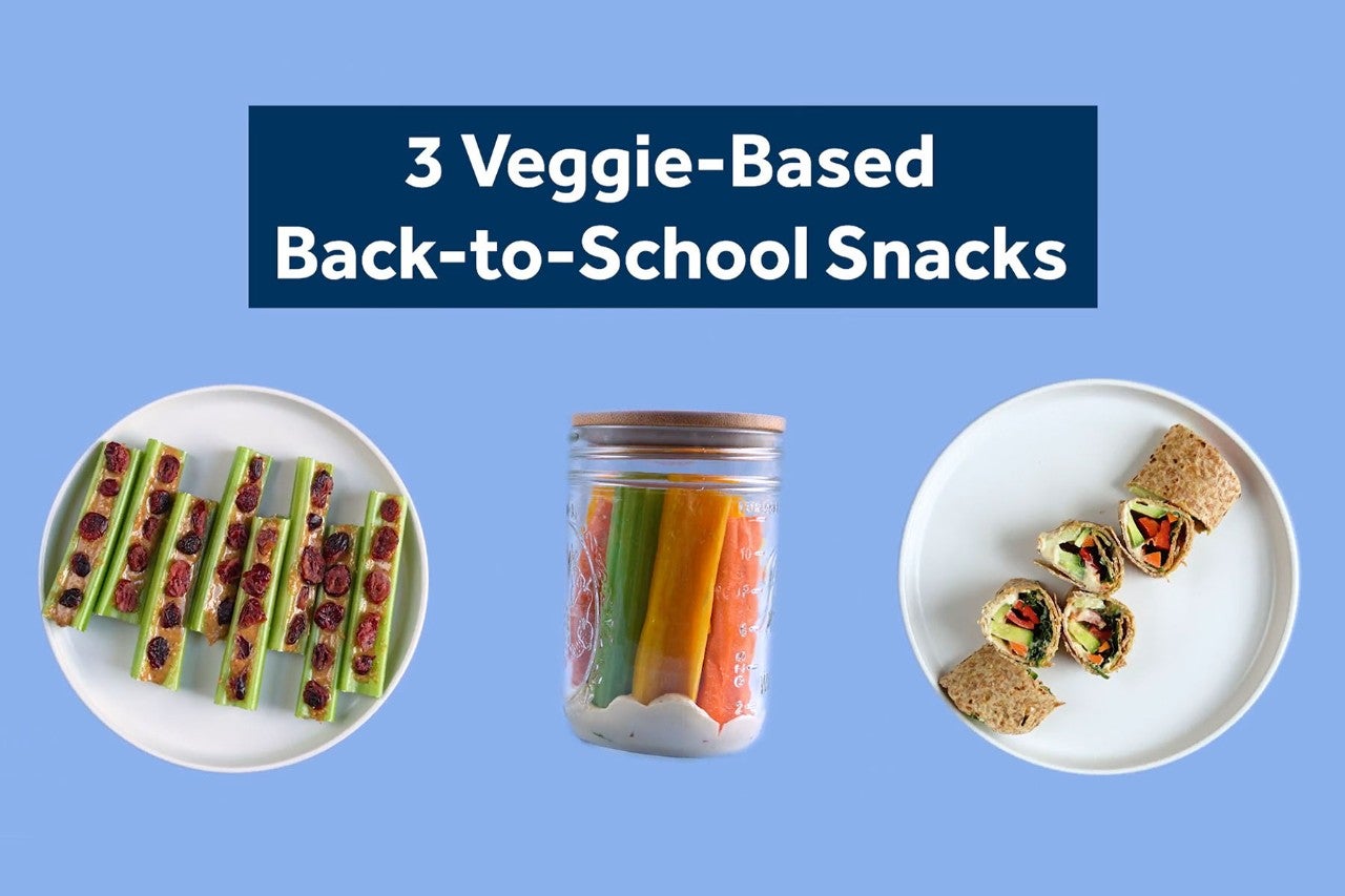 Three veggie-based back-to-school snacks