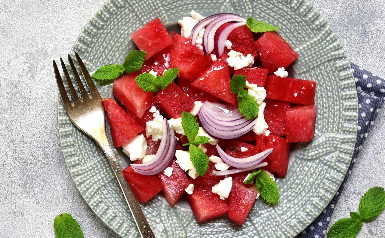 Watermelon feta salad