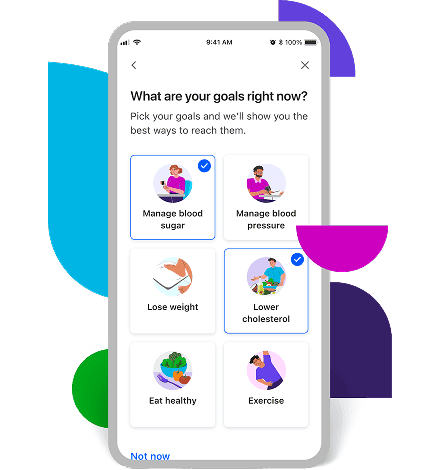 Condition management app screen