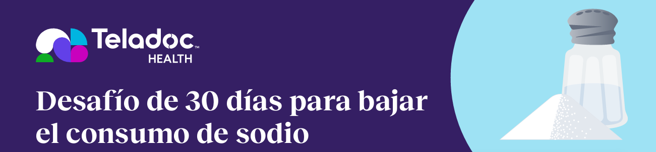 Desafío de 30 días para bajar el consumo de sodio