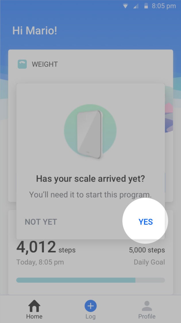 How to set up your scale and complete your first weigh-in