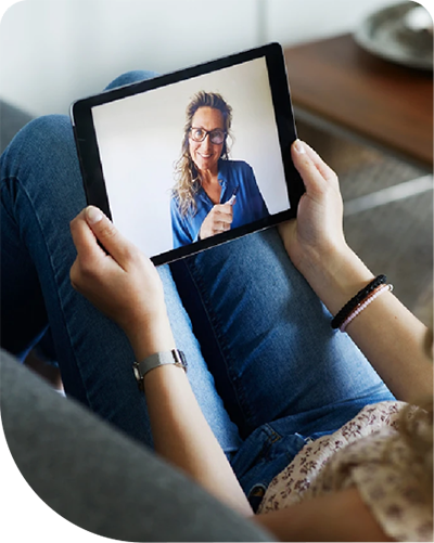 Video chat on tablet