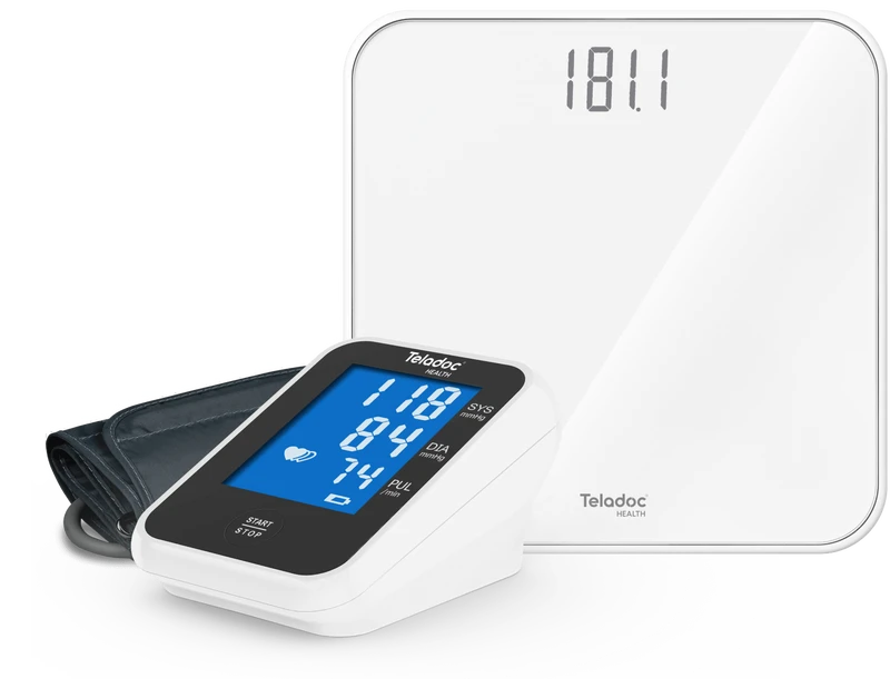 Teladoc Health blood pressure monitor, cuff and smart scale