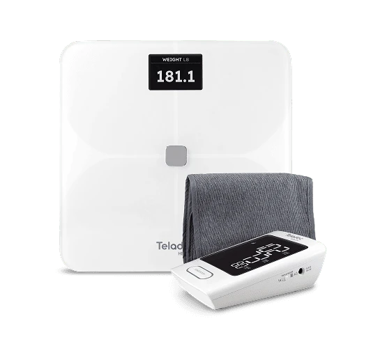 Teladoc Health blood pressure monitor, cuff and smart scale