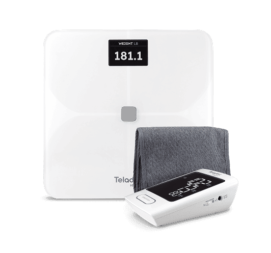 Teladoc Health blood pressure monitor, cuff and smart scale