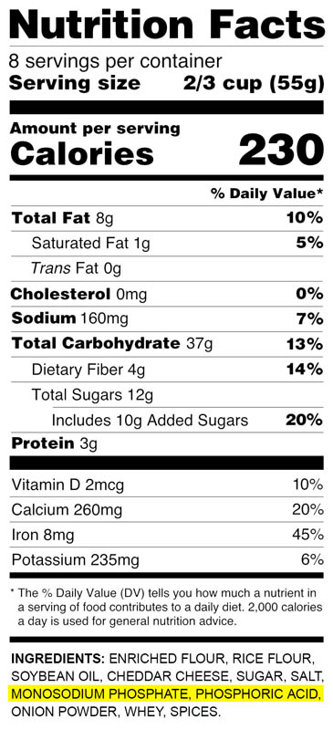 Nutrition Facts CKD.