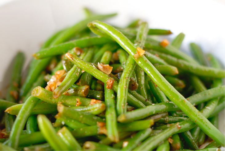 Healthy air fried green beans