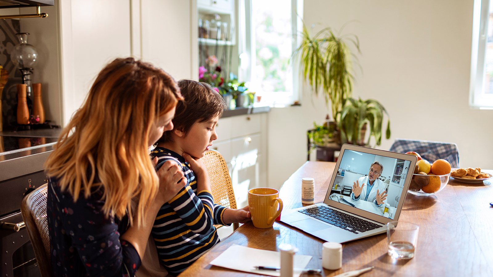 Virtual care experience highlighting consumer-focused digital health solutions.