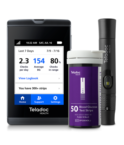 Blood glucose meter | Included with the Diabetes Management program. | Activate my device