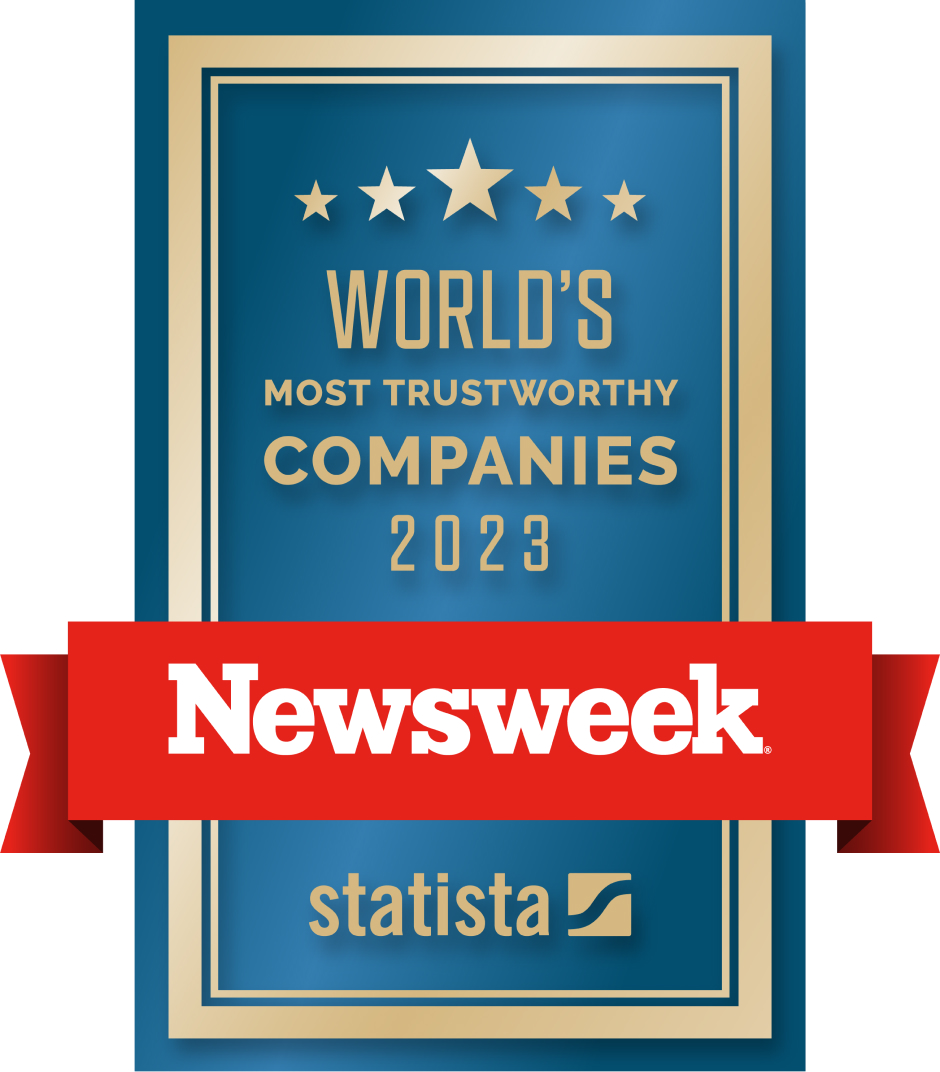 Newsweek world's most trustworthy companies 2023 logo