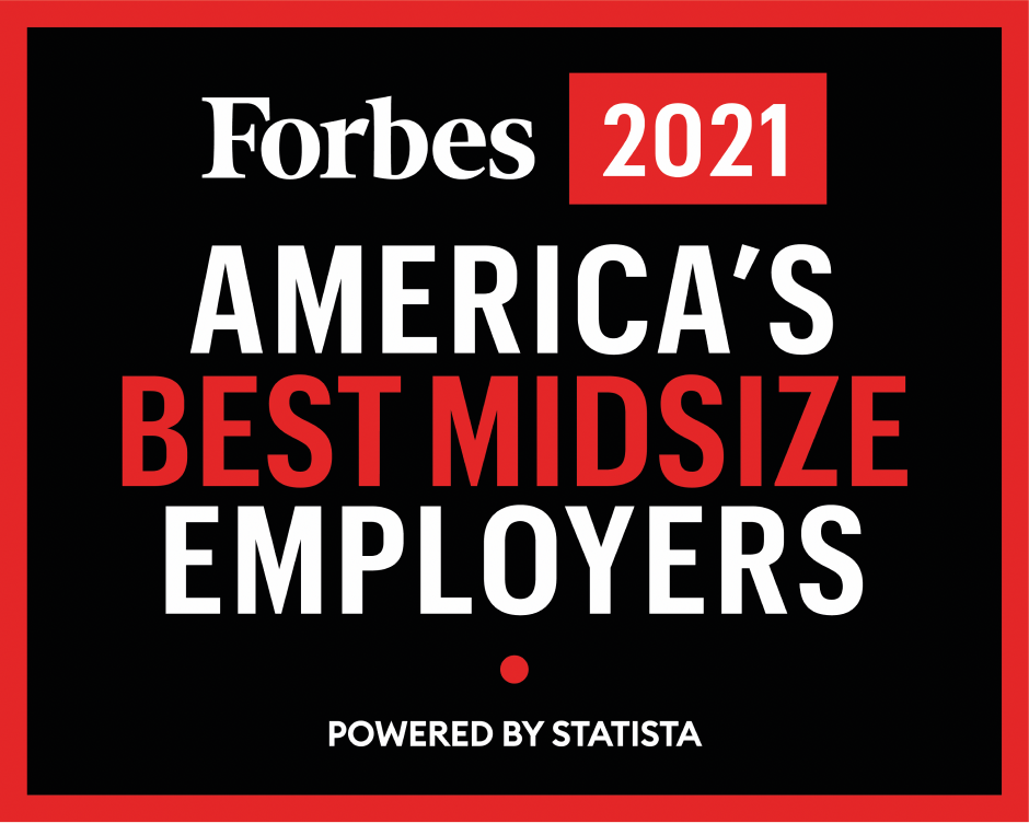 Forbes best midsize employers 2021 logo