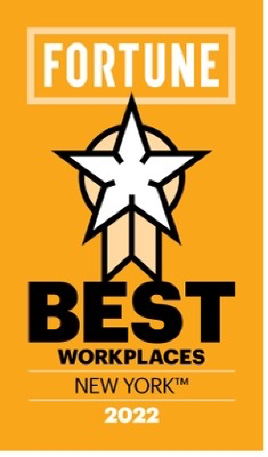 Fortune best workplaces New York 2022 logo